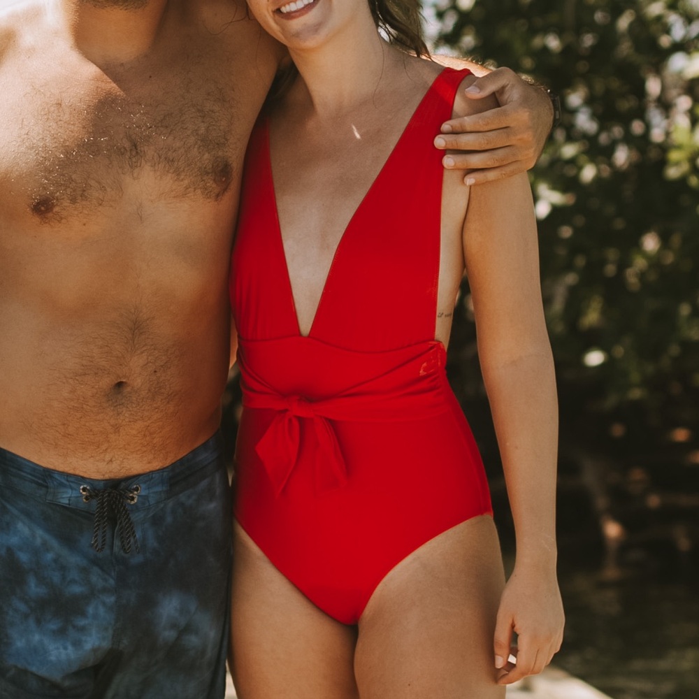 Aerie plunge one piece swim suit